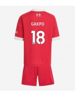 Liverpool Cody Gakpo #18 Kotipaita Lasten 2025-26 Lyhythihainen (+ shortsit)
